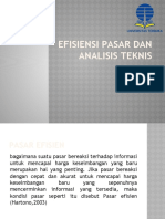 EFISIENSI PASAR DAN ANALISIS TEKNIS