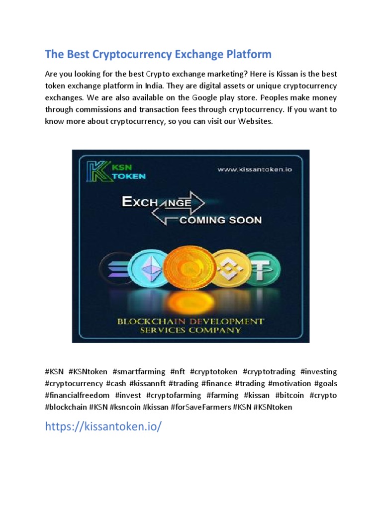 The Best Cryptocurrency Exchange Platform | PDF