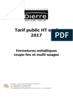 Tarif Dierre 2017