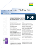 HS Concrete 50MPa Mix Product Data Sheet