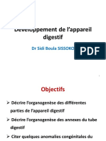 Développement Du Tractus Gastro-Intestinal