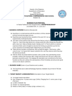 BUSINESS PLAN PROPOSAL - in Partial Fulfillment of The Requirements in ENTREPRENEURSHIP - 2nd SEMESTER, SY, 2020-2021
