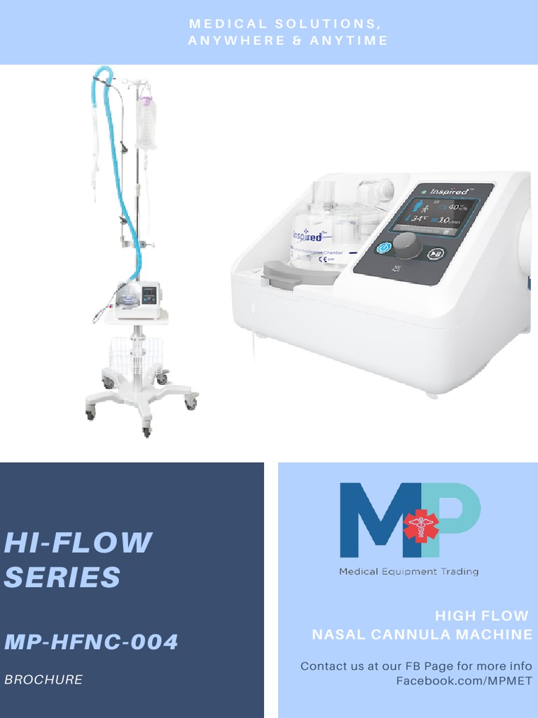 High Flow Nasal Cannula Machine Brochure | PDF | Technology & Engineering