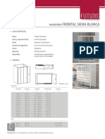 Mampara de Ducha Frontal Fija CM Siena 10572002 Techsheetsup