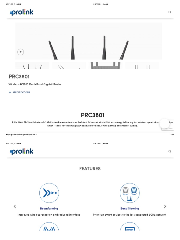 PRC3801 Prolink PDF Wi Fi Ieee 802.11