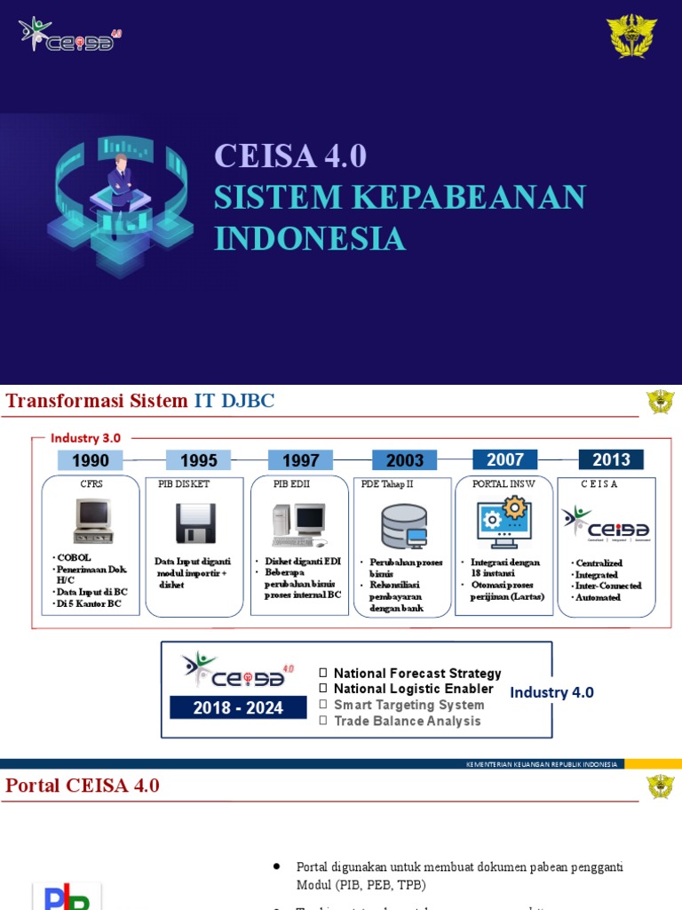 Piloting ceisa 4 0 impor dan ekspor tahap 4 pdf