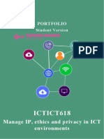ICTICT618 Project Portfolio Student v1 2022