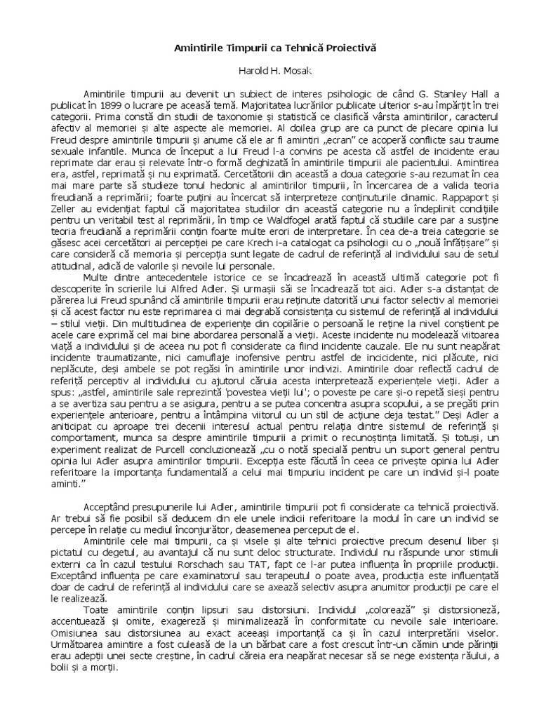 ATtehnicaProiectiva Mosak | PDF