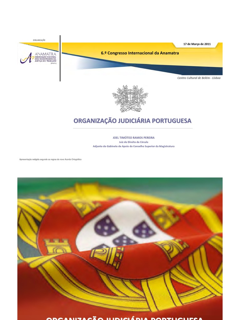 ORGANIZAÇÃO JUDICIÁRIA PORTUGUESA | PDF | Juiz | Portugal