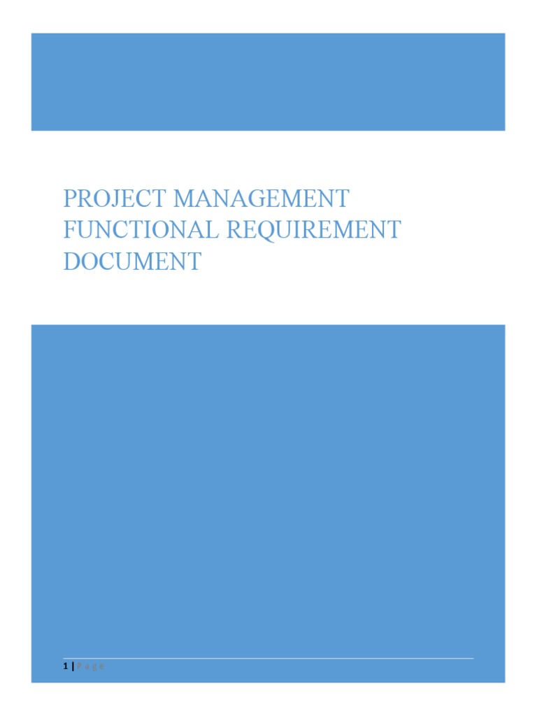 Projects Management FRD PDF Calibration Employment