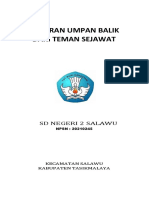 Laporan Umpan Balik Dari Teman Sejawat SD 2 Salawu