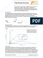 Pig Velocity in Gas Pipelines