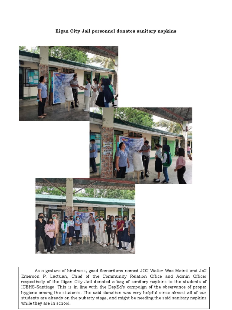 Donation of Sanitary Napkins PDF