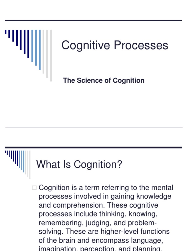Cognitive Process Oct 2022 | PDF | Idea | Cognition