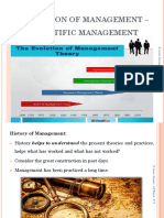 Evolution and Scientific MGMT