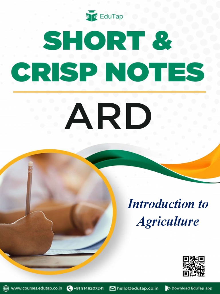 Short and Crisp Notes Introduction To Agriculture Lyst3889 PDF