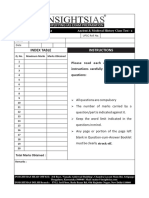 InstaClasses-2023-B7-Ancient & Medieval Class Test 1 - Mains-QP