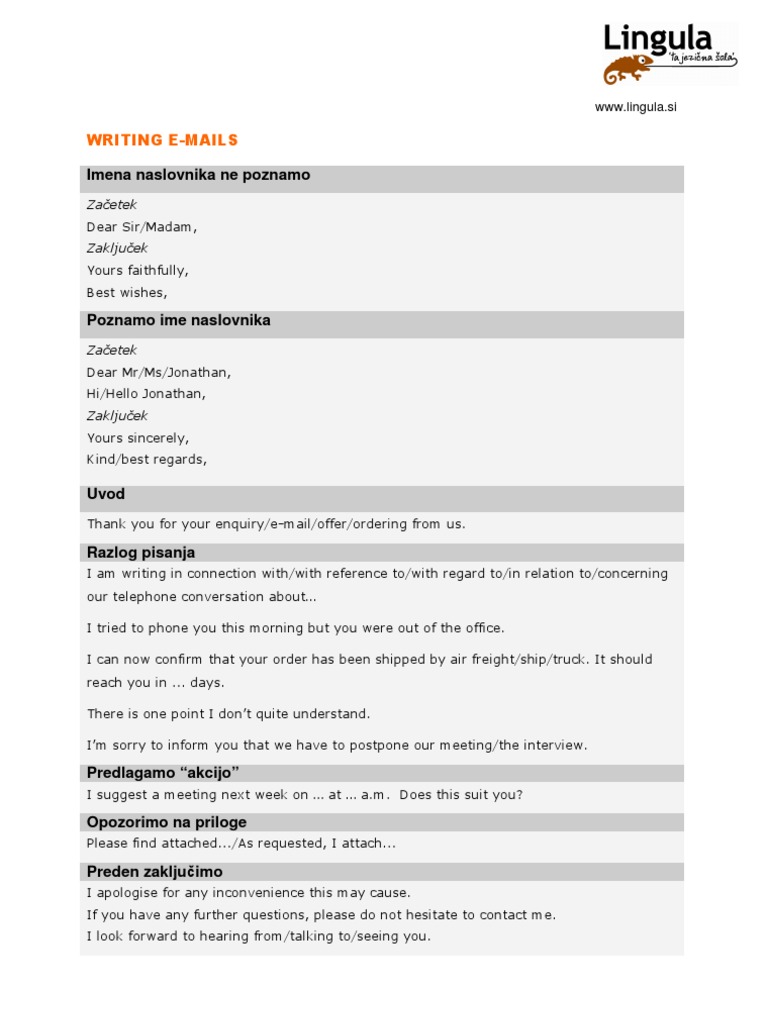 Email Writing Tips and Samples | PDF