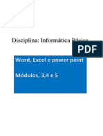 Disciplina Informática Basica Módulo 3,4 e 5 (1)