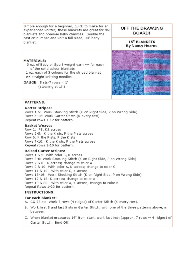 15 Inch Blankets | PDF