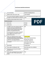 Skilled Worker EC Application Questionnaire..