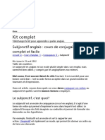 Kit Complet: Subjonctif Anglais: Cours de Conjugaison Complet Et Facile