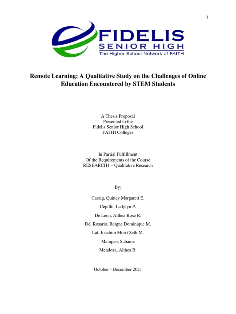 Remote learning a qualitative study on the challenges of online