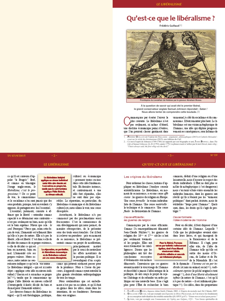 Définition du libéralisme et enjeux | PDF | Libéralisme | Économie