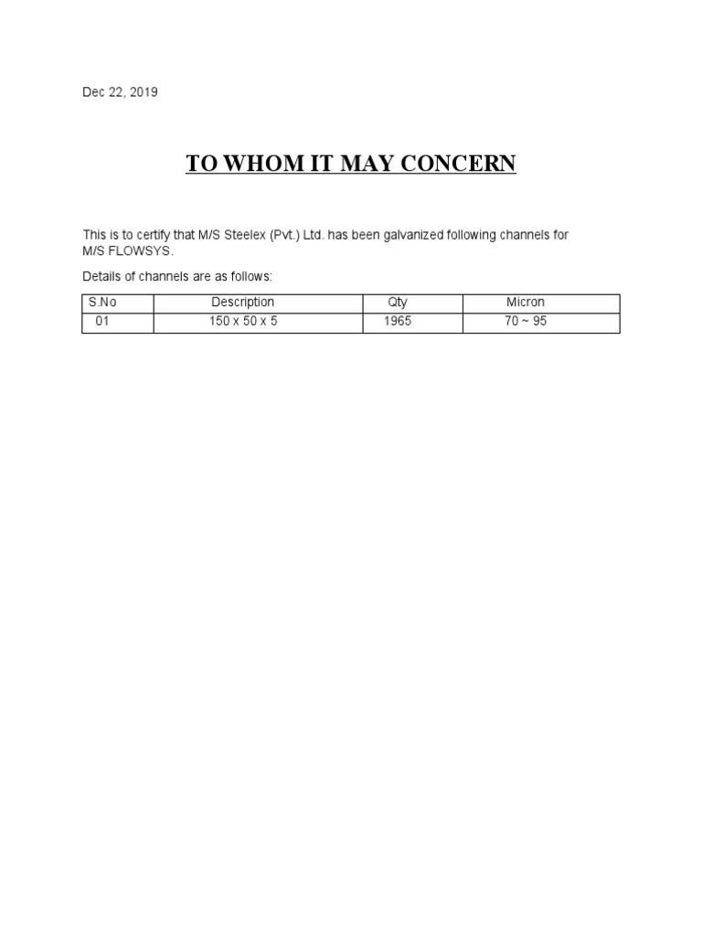 Galvanization Report | PDF