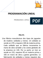 Programación Lineal: Problema 1 (P01)