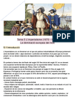 Tema 5 L'imperialisme (1870 - 1914)