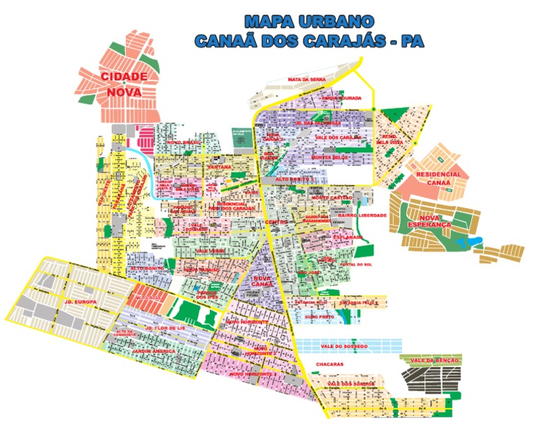 Mapa Urbano de Canaã | PDF