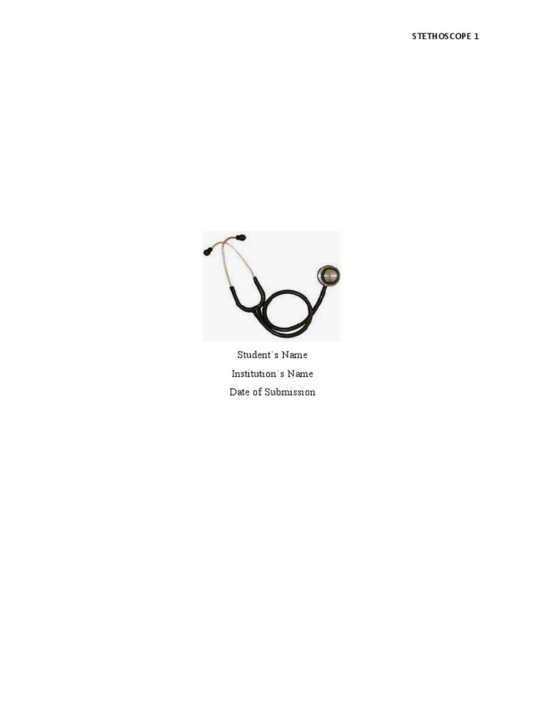 The Evolution and Components of the Stethoscope A Comprehensive Guide