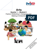 Arts8 - q1 - Mod6 - Factors Reflecting in Designing and Making of Artworks - FINAL08032020