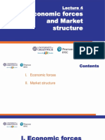 Lecture 4 - Economic Forces and Market Struture