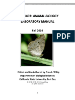 Biol 1403 Animal Biology Laboratory Manual Autor Erica L. Wildy