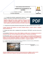 Gabarito Pet 02 Semana 03 - 6º Ano - 2º Bimestre - História