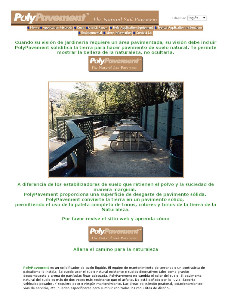 PolyPavement: Pavimento Natural Duradero | PDF | Suelo | Hormigón