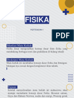 Fisika: Pertemuan 1