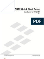 TWR-K60N512 Quick Start Demo: Lab Guide For MQX 3.7