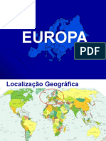 Localização e regiões da Europa