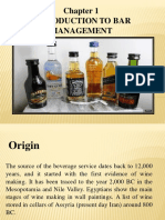 Introduction To Bar and Beverage Management