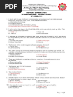 Empowerment Technologies 1st Sem Midterm Examination