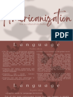 Americanization: Effects of Sociocultural Globalization in the Philippines