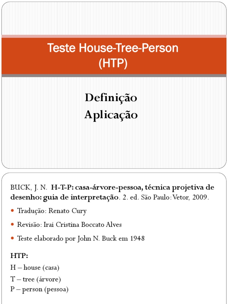 HTP - Aplicação e Interpretação | PDF | Tempo | Desenho