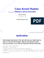 Writing Linux Kernel Modules: Kernel Fibonacci Series Generator