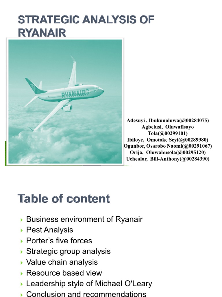 Strategic Analysis of Ryanair | PDF