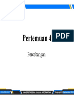 Pertemuan 4: Percabangan