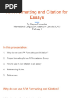 APA Formatting and Citation (For Essays)