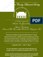 Hanover Historical Society Event